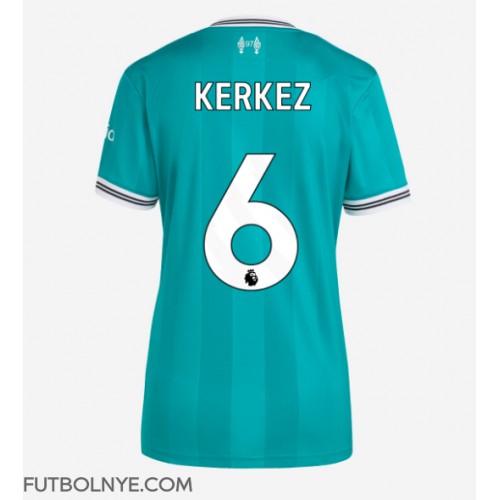 Camiseta Liverpool Milos Kerkez #6 Tercera Equipación para mujer 2025-26 manga corta Camiseta Liverpool Milos Kerkez #6 Tercera Equipación para mujer 2025-26 manga corta